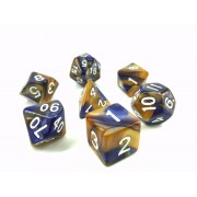 ( Dark blue+ Gold) Blend color dice set